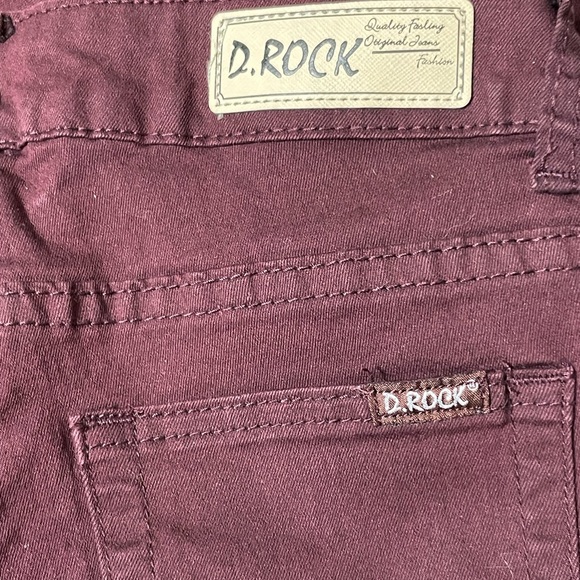 Burgundy Skinny By D. Rock, Sz 0. Tapered Leg. 5 Pocket. Never Worn - Picture 8 of 13